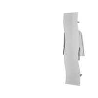 porte manteaux onda- blanc laqué - 40 x 26,5 x 185 cm