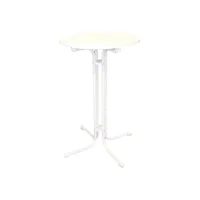 table haute limbourg blanc 700 mm -  -  700x1100mm