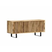 meuble télé buffet tv télévision design pratique 90 cm bois de manguier massif helloshop26 2502020