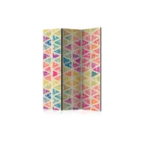 paravent 3 volets - letters nad triangles [room dividers] a1-paraventtc0385