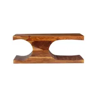 table de salon bois massif de sesham 90x50x35 cm