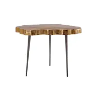 paris prix - table d'appoint design wood art 65cm or