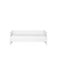 nikki - cadre de lit banquette en pin massif 90x200 - couleur - blanc 365593-w