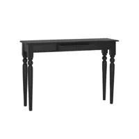 table console table d'entrée  bout de canapé noir clair 110x30x75 cm bois d'acajou massif meuble pro frco87502