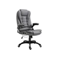 fauteuil de bureau simili cuir gris grease