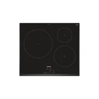 siemens - table de cuisson induction 60cm 3 feux 4600w noir  eu651bjb1e - iq100 ubd-eu651bjb1e