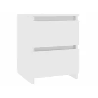 vidaxl table de chevet blanc 30 x 30 x 40 cm bois d'ingénierie 800513