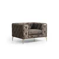 chaise wing élégante  confortable et moderne  structure en bois de hêtre  tissu polyester  couleur anthracite