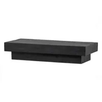 table basse - bois - noir - 30x150x60 - balk
