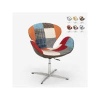 fauteuil patchwork pivotant de salon style design moderne stork ahd amazing home design
