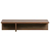 table basse contemporaine en bois rem angle coloris blanc mat
