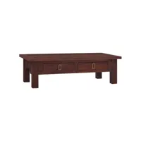 table basse table de salon  bout de canapé marron classique 100x50x30 cm bois d'acajou massif meuble pro frco62588