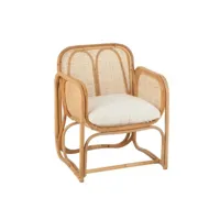 chaise enfant avec coussin natura bambou rotin 20100998775