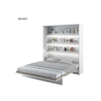 lenart lit escamotable bed concept 13 180x200 vertical blanc brillant