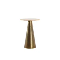 light & living table d'appoint ynez - sable/bronze antique - 36x36x51cm 6787913