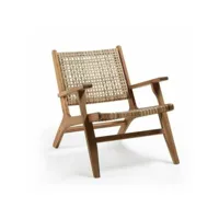 chaise de jardin acacia 81 x 67 x 71 cm noir bois blanc résine ftgranada