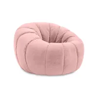 fauteuil pouf sharpei rose
