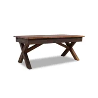 table basse bois de récupération massif 110 x 60 x 45 cm 244492