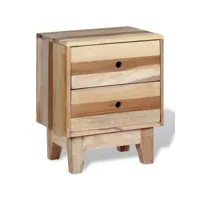 table de chevet  bout de canapé  table d'appoint chevet bois de récupération massif -neww30968