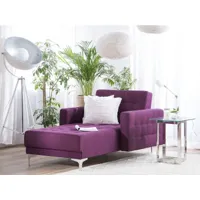 chaise longue en tissu violet aberdeen 147312