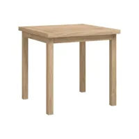 table d'appoint bout de canapé 45x45x45 cm bois massif de teck