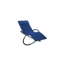 keter - bain de soleil à bascule swing luxe monaco - bleu  14-700895 - 14-700895