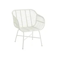 paris prix - chaise de jardin design celeste 82cm blanc