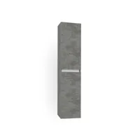 colonne de salle de bain mélaminé gris oxyde teph l 35 cm