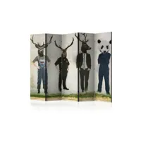 paravent 5 volets - man or animal? ii [room dividers] a1-paraventtc0206