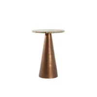 light & living table d'appoint ynez - brun/cuivre - 36x36x51cm 6787982