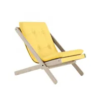 fauteuil futon boogie hêtre massif coloris jaune 20100996275