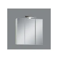 fmd armoire de salle de bain avec miroir 70x19x67,6 cm blanc
