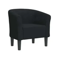 fauteuil salon - fauteuil cabriolet noir velours 70x56x68 cm - design rétro best00003519565-vd-confoma-fauteuil-m05-260