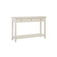 console blanche style colonial 136x40cm barney 450