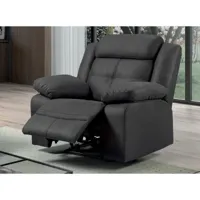 fauteuil de relaxation manuel nubuck gris pinya