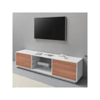 meuble tv salon salle à manger au design blanc dover wood ahd amazing home design