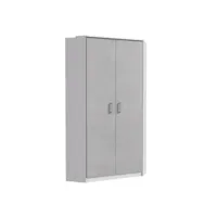 armoire d'angle laval décor béton rechampis blanc 2 portes 20100994729