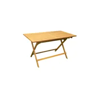 table pliante bali 130x70cm en acacia