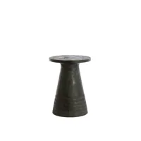 light & living table d'appoint paxos - noir - ø37cm 6790212