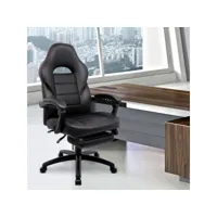chaise gaming, racing chaise de bureau ergonomique, avec repose-pied rembourré, dossier inclinable - intimate wm heart