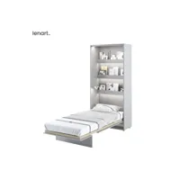 lenart lit escamotable bed concept 03 90x200 vertical gris mat