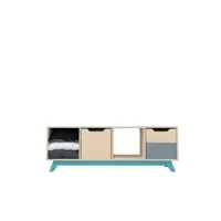 meuble de rangement nabosky turquoise 1x4 #ds