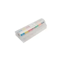etiquettes amovibles code couleur avec distributeur plastique 50mm
