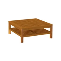 table basse extérieur 65 x 65 x 35 cm bois d'acacia massif
