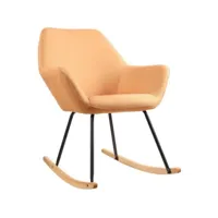 paris prix - fauteuil à bascule design cullman 89cm orange
