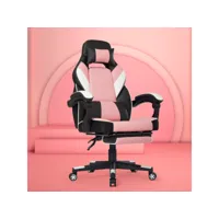 racing chaise de bureau, chaise gaming en similicuir, fauteuil gamer inclinable, siège ergonomique pivotant - intimate wm heart