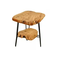 table basse fait main eko beige 30x30 fsc en bois idéal pour une entrée