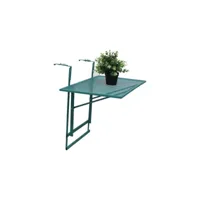 table de balcon pliable en métal lina vert
