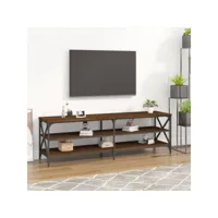 meuble tv，meuble de rangement，banc tv chêne marron 160x40x50 cm bois d'ingénierie cmwi317326
