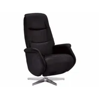 fauteuil relax manuel delta noir tissu 140058